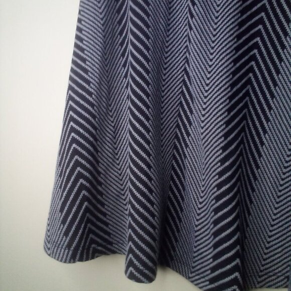 Gilli Skirt Women M Pull On Elastic Waist Stretch Black Gray - Picture 2 of 14